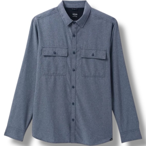 Prana Other - NWT prAna Lost Sol Long Sleeve Shirt Mens Size Extra Large XL - Nautical Heather